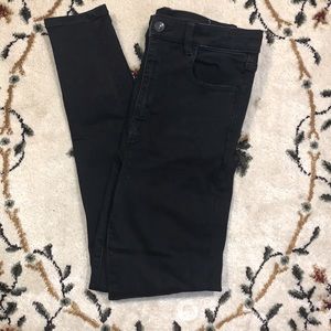 American eagle super stretch black jeans